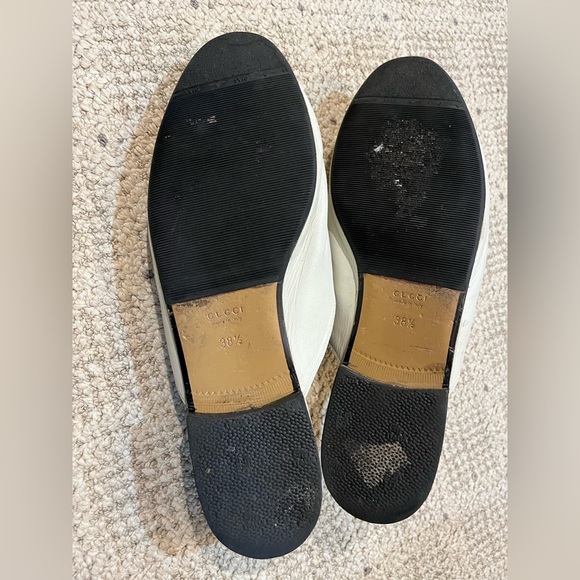 SOLD!!!Gucci Princeton Leather Flat Loafers w/ Goldtone Horsebit Buckle. - Picture 7 of 13